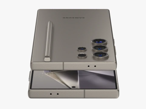 Samsung Galaxy S24 Ultra Titanium Gray 3D Model