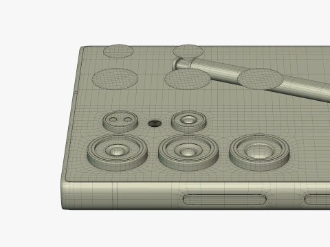Samsung Galaxy S24 Ultra Titanium Gray 3D Model