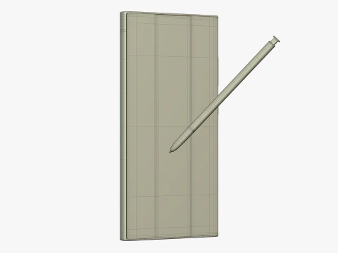 Samsung Galaxy S24 Ultra Titanium Gray 3D Model