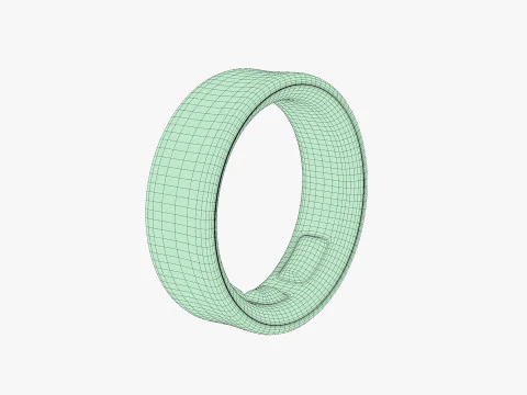 Samsung Galaxy Ring Silver 3D Model