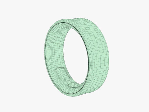 Samsung Galaxy Ring Silver 3D Model