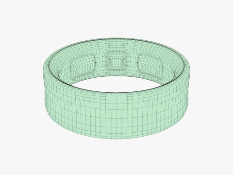 Samsung Galaxy Ring Silver 3D Model
