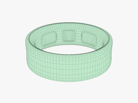 Samsung Galaxy Ring Silver 3D Model