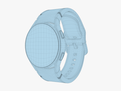 Samsung Galaxy Watch FE Silver Modelo 3D
