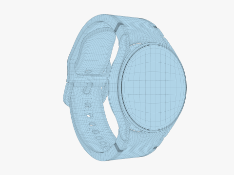 Samsung Galaxy Watch FE Silver Modelo 3D