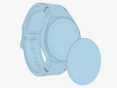 Samsung Galaxy Watch FE Silver 3D Model