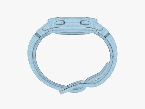 Samsung Galaxy Watch FE Silver Modelo 3D