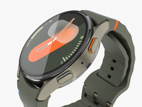 Samsung Galaxy Watch 7 Green 3D Model