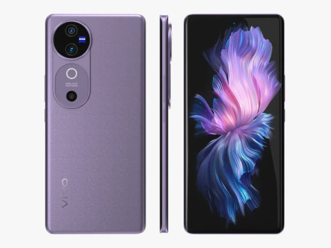 Vivo V40 Nebula Purple 3D Model