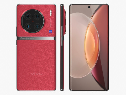 Vivo X90 Pro Plus Red 3D Modell