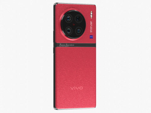 Vivo X90 Pro Plus Red 3D Modell
