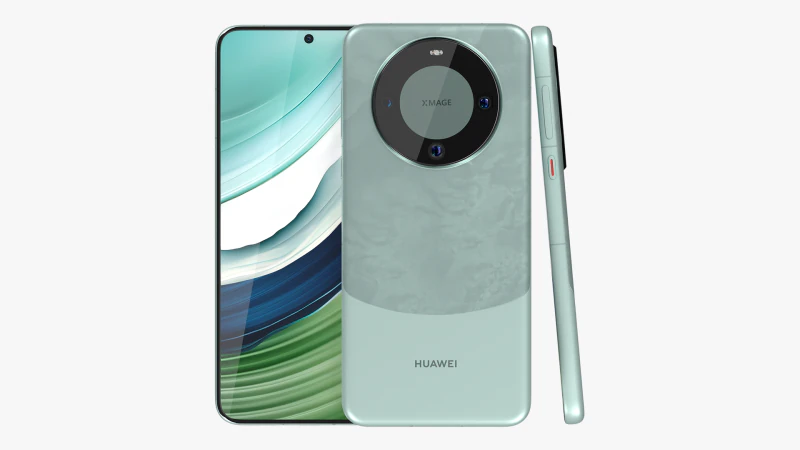 Huawei Mate 60 Green 3D Model .c4d .max .obj .3ds .fbx .stl .blend