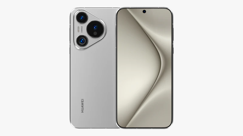 Huawei Pura 70 White 3D Model .c4d .max .obj .3ds .fbx .stl .blend