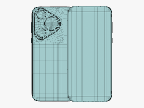 Huawei Pura 70 White 3D Модель