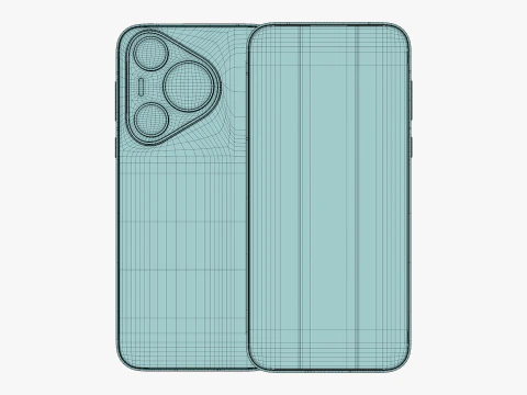 Huawei Pura 70 White 3D Model