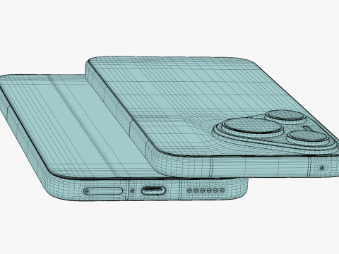 Huawei Pura 70 White 3D Модель