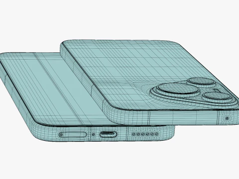 Huawei Pura 70 White 3D Model