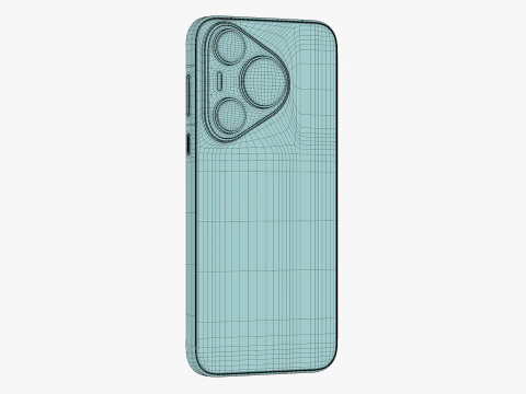Huawei Pura 70 White 3D Model