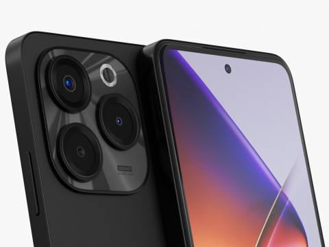 Infinix Note 40X Black 3D 모델