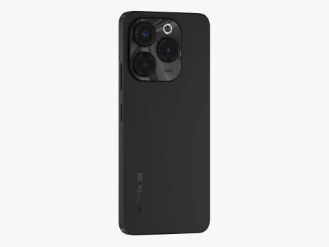 Infinix Note 40X Black 3D 모델