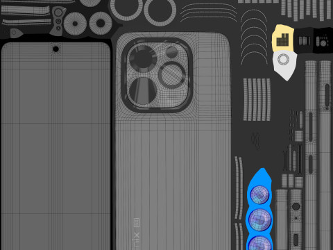 Infinix Note 40X Black 3D 모델