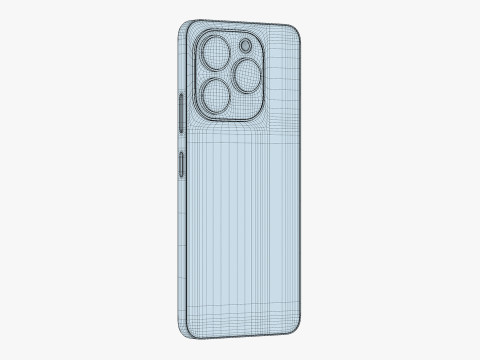 Infinix Note 40X Black 3D 모델