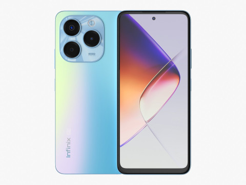 Infinix Note 40X Blue 3Dモデル