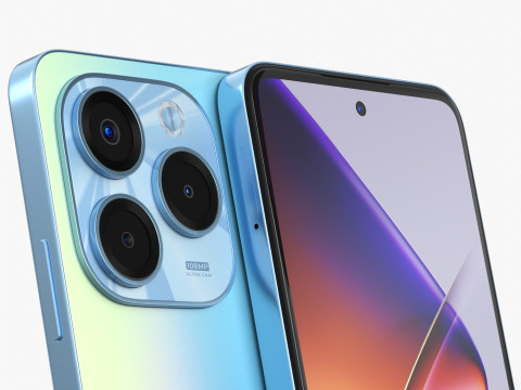 Infinix Note 40X Blue 3Dモデル