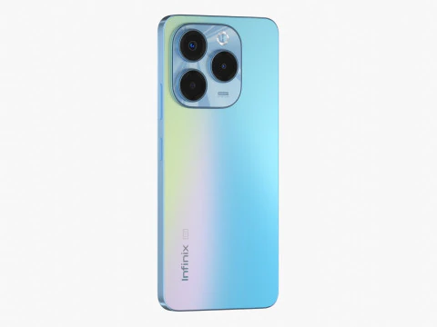 Infinix Note 40X Blue 3D Model