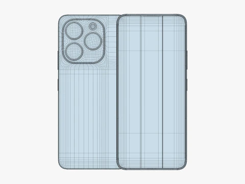 Infinix Note 40X Blue 3D Model