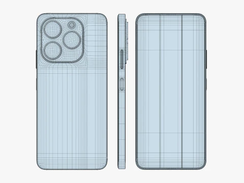 Infinix Note 40X Blue 3D Model