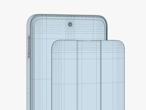 Infinix Note 40X Blue 3D Model