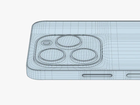 Infinix Note 40X Blue 3D Model