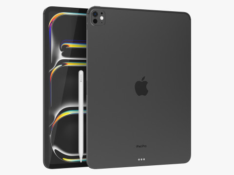 Apple IPad Pro M4 13-inch Black 3D Model