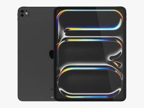 Apple IPad Pro M4 13-inch Black 3D-Modell