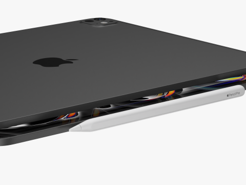 Apple IPad Pro M4 13-inch Black 3D-Modell