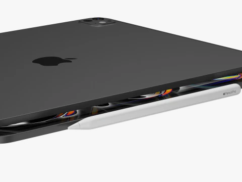 Apple IPad Pro M4 13-inch Black 3D Model