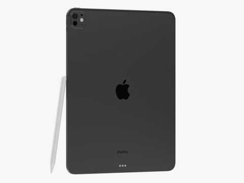 Apple IPad Pro M4 13-inch Black 3D-Modell
