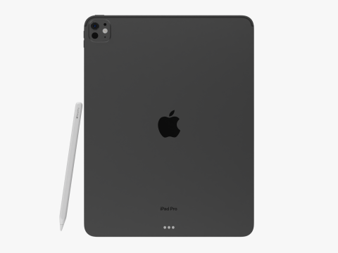 Apple IPad Pro M4 13-inch Black 3D-Modell
