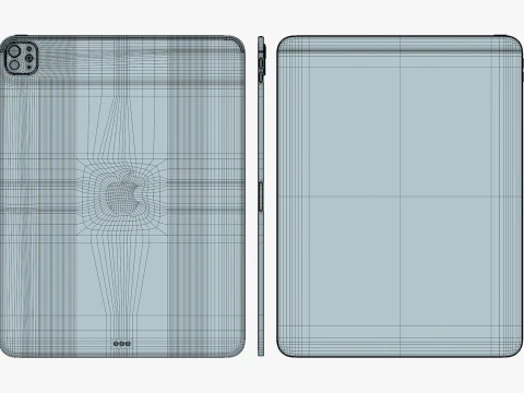 Apple IPad Pro M4 13-inch Black 3D Model