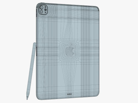 Apple IPad Pro M4 13-inch Black 3D-Modell