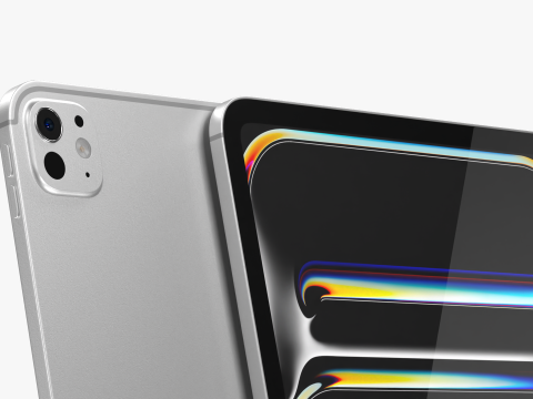 Apple iPad Pro M4 11-inch Silver 3D Модель