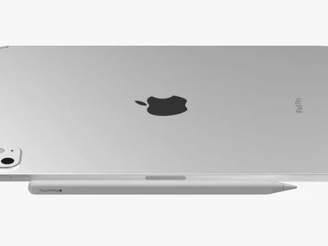 Apple iPad Pro M4 11-inch Silver 3D Model