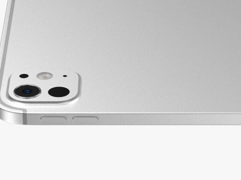 Apple iPad Pro M4 11-inch Silver 3D Model