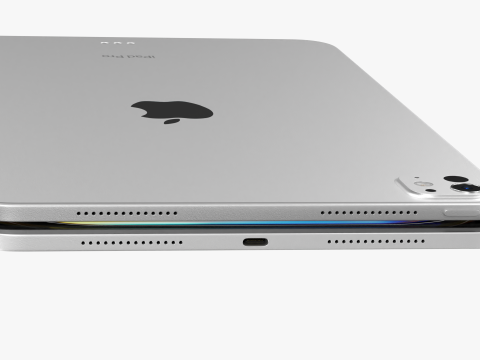 Apple iPad Pro M4 11-inch Silver 3D Модель