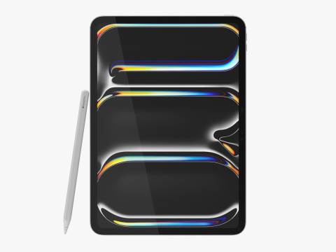 Apple iPad Pro M4 11-inch Silver 3D Модель