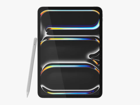 Apple iPad Pro M4 11-inch Silver 3D Model
