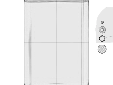Apple iPad Pro M4 11-inch Silver 3D Model