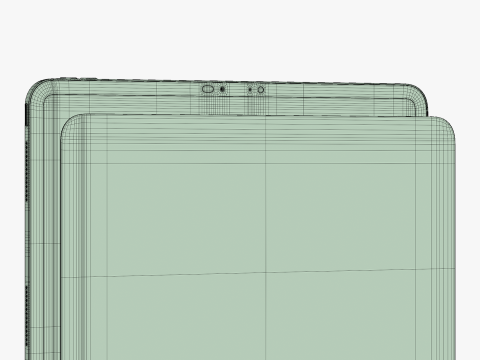 Apple iPad Pro M4 11-inch Silver 3D Модель