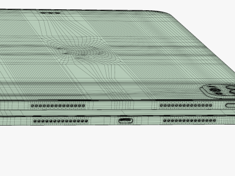 Apple iPad Pro M4 11-inch Silver 3D Модель